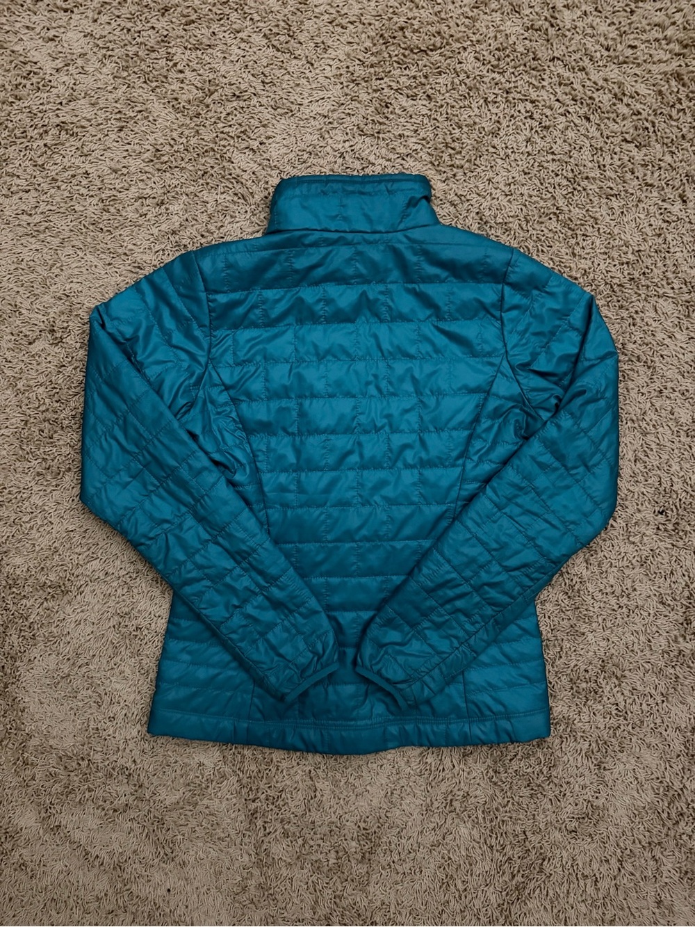 Womens PATAGONIA Blue Nano Puff Insulated Full Zip Sweater Small  $229 - Picture 3 of 5